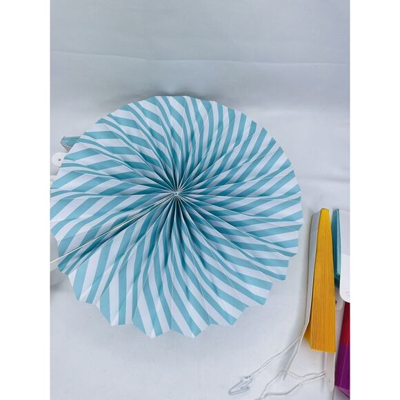 Honeycomb Hanging Round Paper Fans Decoration Party Kit Accessories Multicolor - Picture 7 of 12